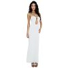 Women's Elegant Strapless Vacation Maxi Dress Sexy Gold Shell Cut Out Bodycon Dress Beach Party Cocktail Dress