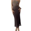 Women's Mesh Strapless Ruched Bodycon Maxi Dress Wedding Guest Prom Cocktail Summer Y2k Long Tube Dresses