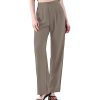 Women's High Waisted Work Pants Pleated Office Casual Straight Leg Dress Pants Trousers with Pockets