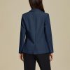Dressy Blazers for Women Button Long Sleeve Lapel Business Casual Outfits Office Work Suit Blazer with Pockets