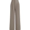 Women's High Waisted Work Pants Pleated Office Casual Straight Leg Dress Pants Trousers with Pockets