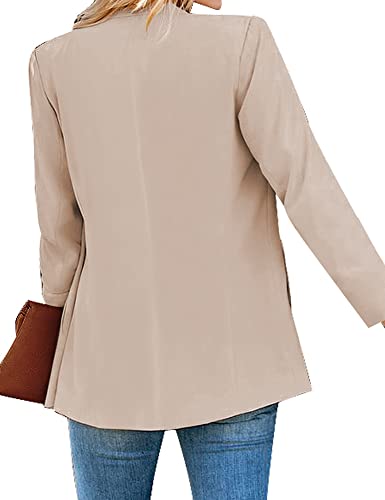 Women's Casual Long Sleeve Lapel Button Slim Work Office Blazer Jacket