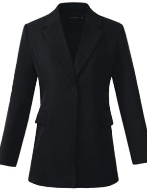 Womens Long Sleeve Blazers Business Casual Solid Lightweight Suit Jacket Office Blazer