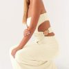 Cut Out Maxi Tube Dresses for Women Sexy Y2k Strapless Backless Bodycon Long Dress Summer Sleeveless Hollow Sundress