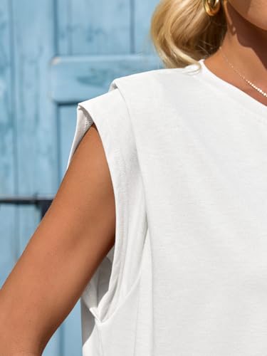 31S06xf1CaL.jpg Womens Cap Sleeve Tank Tops Boat Neck Loose Fit Tshirts Summer Casual Basic Tee Shirts