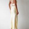 Satin Spaghetti Strap Backless Ruched Twist Cocktail Dresses for Women Silk Open Back Cut Out Midi Dress Wedding Guest