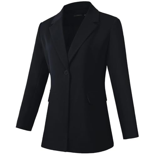 Womens Long Sleeve Blazers Business Casual Solid Lightweight Suit Jacket Office Blazer