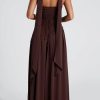 Women's Elegant Strapless Long Dress with Scarf Cocktail Wedding Guest Prom Maxi Dresses with Slit