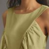 Womens Peplum Babydoll Tank Tops Summer Sleeveless Loose T Shirts Casual Shirred Flowy Tops