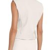 Womens Waistcoat Vest Sleeveless Blazers V Neck Button Up Asymmetrical Hem Work Office Suit Vests