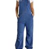 Womens Baggy Denim Overalls Loose Fit Lantern Jogger Leg Jean Jumpsuit with Pockets