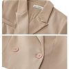 Cropped Blazers for Women Business Casual Open Front Long Sleeve Suit Jacket Trendy Oversized Work Office Blazer
