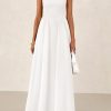 Women's Smocked Maxi Dresses 2025 Summer Beach Sundress Casual Spaghetti Strap Swing A Line Long Flowy Dress