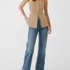 31pIzlCuPdL.jpg Womens Strapless Blazer Vest Summer Sleeveless Fitted Tube Tops Trendy Button Down Work Suit Tops