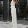 Women's 2 Piece Outfits Sleeveless Tie Waist Suit Vest and Wide Leg Pants Business Casual Blazer Sets