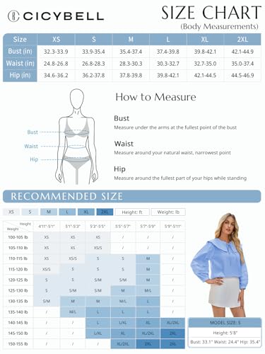 Womens Peter Pan Collar Shirts Long Puff Sleeve Cotton Blouses Trendy Casual Loose Fit Tops