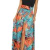 Women Summer 2025 Maxi Dress Vacation Floral Spaghetti Strap Spring Casual Boho Split Beach Long Flowy Sundress