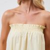 Women Summer Outfits 2 Piece Set Strapless Tube Top and Wide Leg Pants lounge Set Relaxed Off Shoulder Top Pants Set