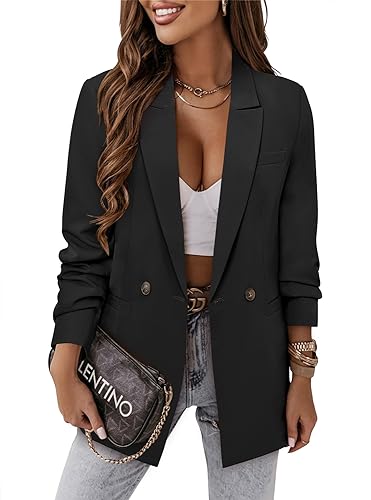 419ZCv49HrL.jpg Women Business Casual Blazer Jacket Fashion with Lined Work Professional Suit Jacket