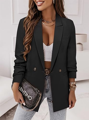 41AV2v5kWZL.jpg Women Business Casual Blazer Jacket Fashion with Lined Work Professional Suit Jacket