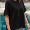 41BqTitTzrL.jpg Womens Oversized Short Sleeve Tshirts Summer Casual Round Neck Tops Loose Fit Boxy Basic Tee Shirts
