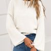 Womens Oversized Crew Neck Sweater Fall Long Sleeve Knit Tops Trendy Casual Loose Fit Pullover Sweaters