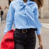 Womens Plaid Shirts Bow Tied Neck Button Down Long Sleeve Casual Dressy Blouse Tops