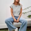 Womens Cap Sleeve Sweater Vest Summer Casual Sleeveless Knit Tank Tops Loose Fit Crew Neck Shirts Pullover