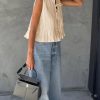 Womens Bow Front Tie Tank Tops Pleated Babydoll Top Sleeveless Cute Coquette Shirt Summer Outfits