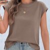 41TnKz-6VnL.jpg Womens Cap Sleeve Cotton Tank Tops Summer Casual Loose Fit T Shirts Crew Neck Basic Tee