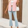 Womens V Neck Sweater Vest Casual Button Down Knit Vest Outerwear Sleeveless Trendy Cardigans