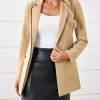 Womens Belted Casual Blazer Long Sleeve Open Front Contrast Binding Suit Jackets Dressy Blouse Tops