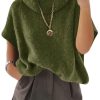 41YJmn0WHVL.jpg Womens Oversized Turtleneck Poncho Sweaters Short Batwing Sleeve Casual Slouchy Loose Fit Chunky Knit Pullover Tops