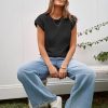 Womens Cap Sleeve Sweater Vest Summer Casual Sleeveless Knit Tank Tops Loose Fit Crew Neck Shirts Pullover