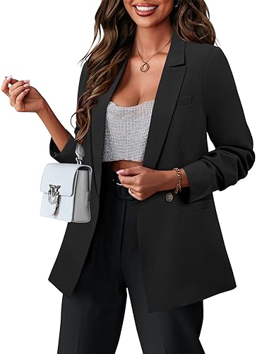 41bQeO13h7L.jpg Women Business Casual Blazer Jacket Fashion with Lined Work Professional Suit Jacket