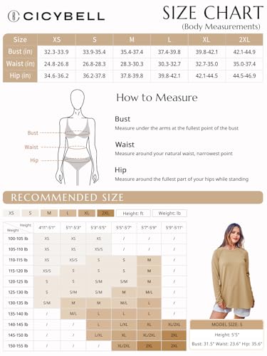 Womens Long Sleeve Tunic Tops Side Slit Crew Neck Oversized T Shirts Fall Casual Loose Fit Basic Tees Shirts