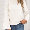 Womens Oversized Crew Neck Sweater Fall Long Sleeve Knit Tops Trendy Casual Loose Fit Pullover Sweaters