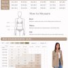 Womens Business Casual Blazer Long Sleeve Open Front Notch Stand Collar Blazer Work Office Jacket Suit