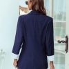 Blazer Jackets for Women Open Front Long Sleeve Work Office Casual Blazers with Pockets S-2XL