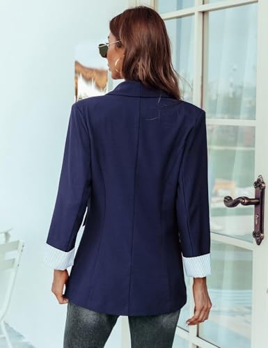 Blazer Jackets for Women Open Front Long Sleeve Work Office Casual Blazers with Pockets S-2XL