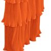 Women's Tube Top Ruffled Tiered Maxi Dress Sleeveless Backless Bodycon Smocked Shirred Party Holiday Long Dress