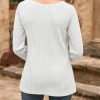 Womens Long Sleeve Fuzzy Tunic Tops Knit Casual Dressy Pullover Sweatshirt Fall Loose Fit Crew Neck Shirts Blouse