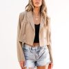 Cropped Blazers for Women Business Casual Open Front Long Sleeve Suit Jacket Trendy Oversized Work Office Blazer