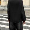 Womens Oversized Off The Shoulder Tops Fall Casual Lantern Long Sleeve T Shirts Trendy Loose Fit Tunics