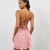 Women Sequin Sparkly Rhinestone Mini Dress Sleeveless Backless Deep V Neck Glitter Short Cami Dress Party Clubwear