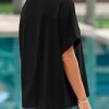 41nk274iHTL.jpg Womens Oversized Short Sleeve Tshirts Summer Casual Round Neck Tops Loose Fit Boxy Basic Tee Shirts