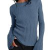 41smWvq2XTL.jpg Womens Bell Long Sleeve Tops Going Out Knitted Pullover Sweater 2025 Fall Fashion Lightweight Winter Shirts