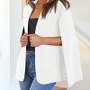 Women's Casual Cape Blazer Jackets Split Sleeve Open Front Elegant Evening Party Workwear