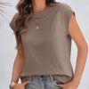 41uwin0B7SL.jpg Womens Cap Sleeve Cotton Tank Tops Summer Casual Loose Fit T Shirts Crew Neck Basic Tee