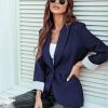 Blazer Jackets for Women Open Front Long Sleeve Work Office Casual Blazers with Pockets S-2XL